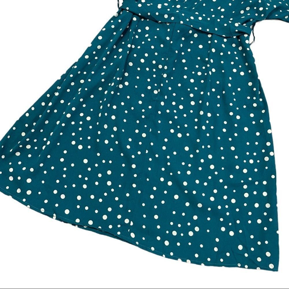 Nasty Gal Spot In The Name Of Love Spotty Wrap Dress Sz 4 - Picture 7 of 11